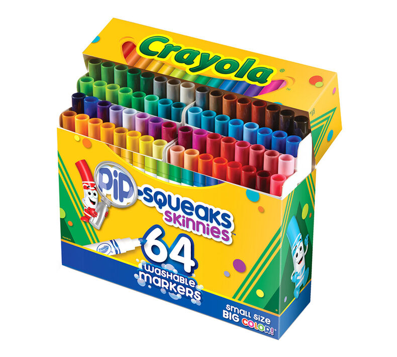 Crayola Pip-Squeaks Skinnies 64 Ct Washable Markers